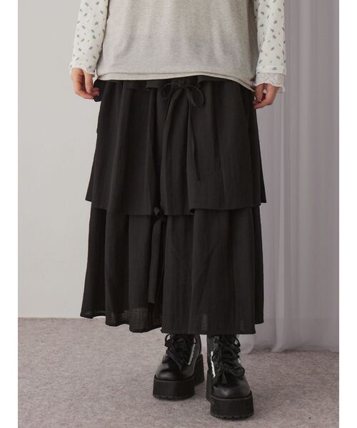 merry jenny（メリージェニー）の「ribbonレースアップブーツ（ブーツ・レディース・ブラウン/ブラック・MEDIUM/LARGE）」の3枚目の写真