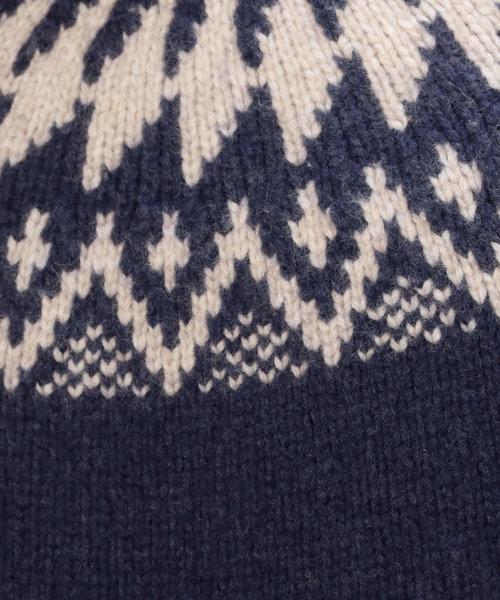 green label relaxing（グリーンレーベルリラクシング）の「W/NY CIRCLE/JQ C/N 3G　ニット◆（ニット/セーター・メンズ・ホワイト/ネイビー・X-LARGE/MEDIUM/SMALL/LARGE）」の3枚目の写真