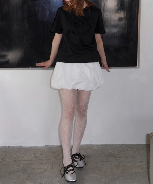 S ring balloon skirt バルーンスカート THEREDTHREAD / ザレッドスレッド】S ring balloon skirt