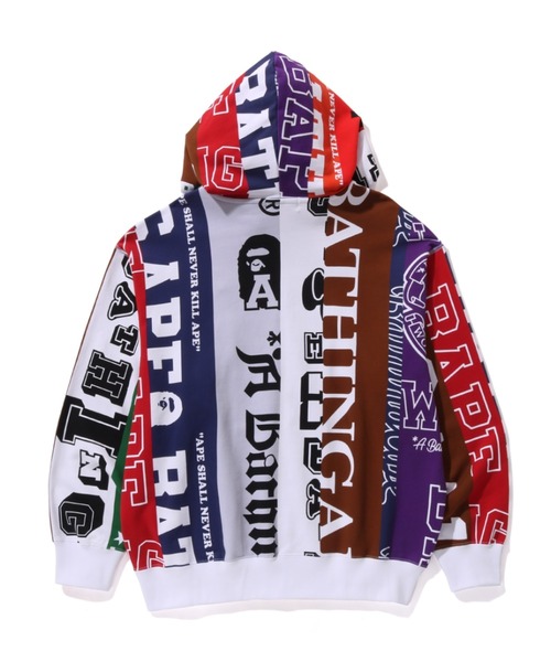 セール】FANS SCARF FULL ZIP HOODIE（パーカー）｜A BATHING APE（ア