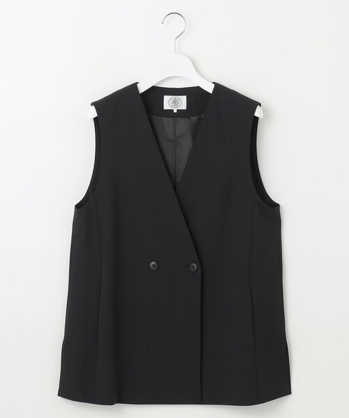 J.PRESS(ジェイプレス)の「【洗える・吸水速乾・接触冷感・セットアップ対応】Light ジョーゼット ジレ(その他アウター・レディース・ブラック系/ベージュ系/ネイビー系・T13)」の7枚目の写真