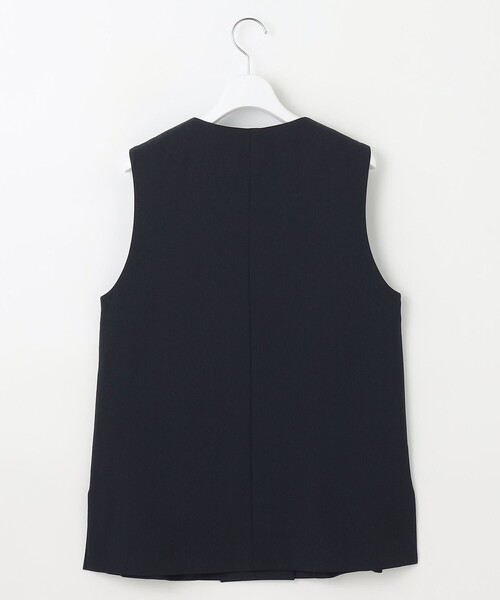 J.PRESS(ジェイプレス)の「【洗える・吸水速乾・接触冷感・セットアップ対応】Light ジョーゼット ジレ(その他アウター・レディース・ブラック系/ベージュ系/ネイビー系・T13)」の10枚目の写真
