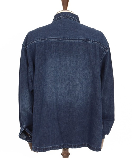 CAMBIO（カンビオ）の「ms6153- Fly Front Denim Shirts 比翼デニムシャツ（シャツ/ブラウス・メンズ・インディゴブルー・S/M/L）」の9枚目の写真