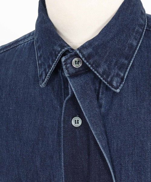 ms6153- Fly Front Denim Shirts 比翼デニムシャツ（シャツ/ブラウス