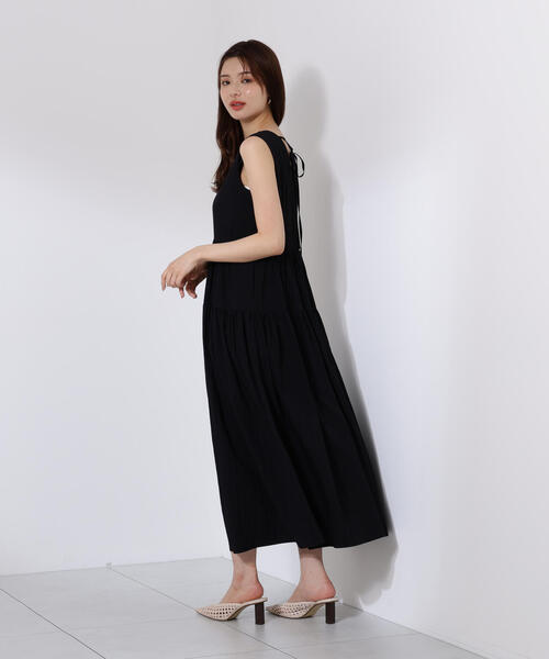 PROPORTION BODY DRESSING(プロポーションボディドレッシング)の「バックリボンティアードワンピース / 1215240610(ワンピース・レディース・ブラック/ホワイト系その他/ピンク・MEDIUM/P/S)」の18枚目の写真