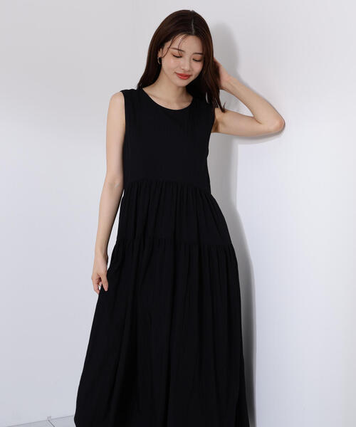 PROPORTION BODY DRESSING(プロポーションボディドレッシング)の「バックリボンティアードワンピース / 1215240610(ワンピース・レディース・ブラック/ホワイト系その他/ピンク・MEDIUM/P/S)」の20枚目の写真