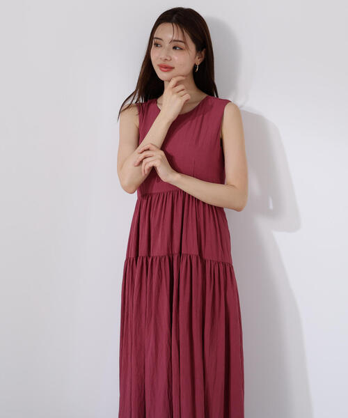 PROPORTION BODY DRESSING(プロポーションボディドレッシング)の「バックリボンティアードワンピース / 1215240610(ワンピース・レディース・ブラック/ホワイト系その他/ピンク・MEDIUM/P/S)」の13枚目の写真