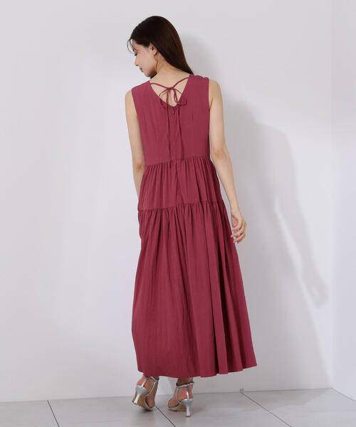 PROPORTION BODY DRESSING(プロポーションボディドレッシング)の「バックリボンティアードワンピース / 1215240610(ワンピース・レディース・ブラック/ホワイト系その他/ピンク・MEDIUM/P/S)」の16枚目の写真