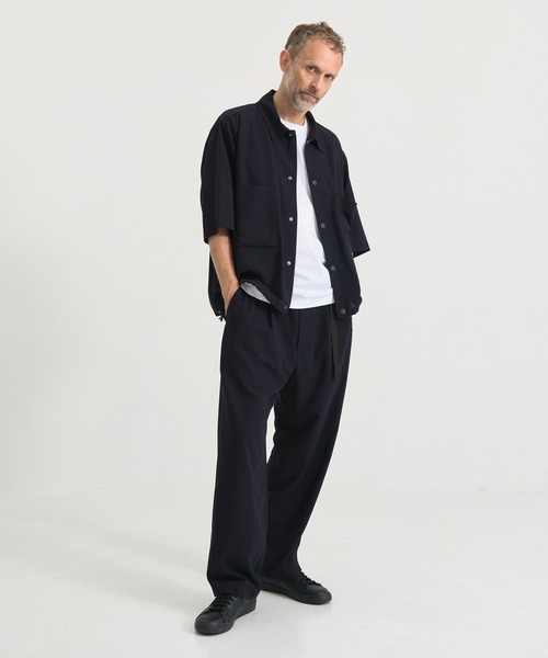 UJOH（ウジョー）の「【UJOH HOMME / ウジョーオム】別注Tape-Belt 1 Tuck PNT（スラックス・メンズ・ブラック/ネイビー・4/5）」の13枚目の写真
