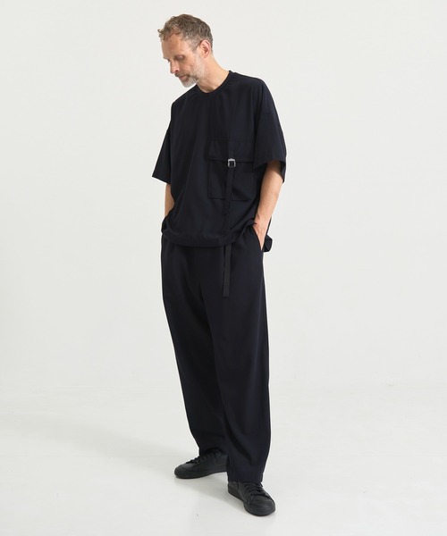 UJOH（ウジョー）の「【UJOH HOMME / ウジョーオム】別注Tape-Belt 1 Tuck PNT（スラックス・メンズ・ブラック/ネイビー・4/5）」の11枚目の写真