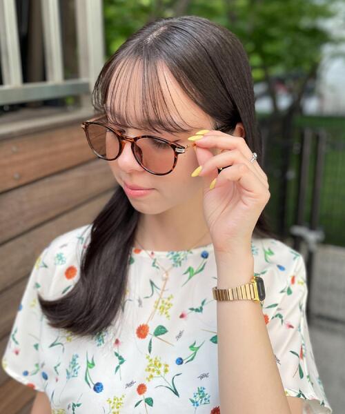 grove(グローブ)の「【調光】メタルコンビサングラス(サングラス・レディース・ブラック/ダークブラウン・00)」の5枚目の写真