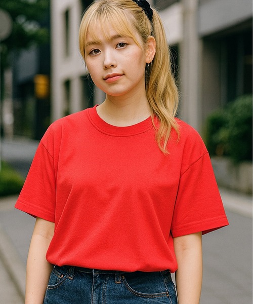 NEWTRAL PRODUCTS(ニュートラルプロダクツ)の「【NEWTRAL/ニュートラル】5.6oz半袖無地T(Tシャツ/カットソー・レディース・ライトアッシュグレー/スモークピンク/ブラック/サックスブルー/White/チャコールグレー/ダークグリーン/杢グレー/ネイビー/ロイヤルブルー/Beige/レッド・MEDIUM/SMALL/X-LARGE/LARGE)」の12枚目の写真