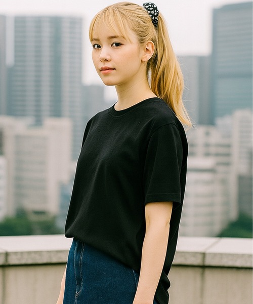NEWTRAL PRODUCTS(ニュートラルプロダクツ)の「【NEWTRAL/ニュートラル】5.6oz半袖無地T(Tシャツ/カットソー・レディース・ライトアッシュグレー/スモークピンク/ブラック/サックスブルー/White/チャコールグレー/ダークグリーン/杢グレー/ネイビー/ロイヤルブルー/Beige/レッド・MEDIUM/SMALL/X-LARGE/LARGE)」の3枚目の写真