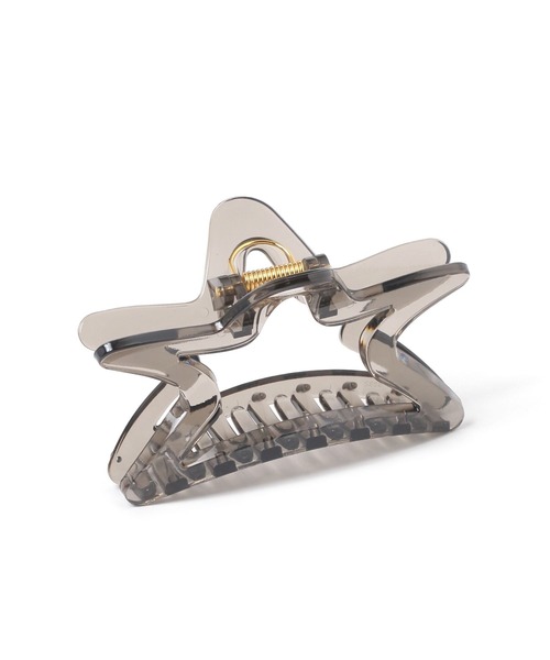 niko and...（ニコアンド）の「スターモチーフバンスクリップ（バレッタ/ヘアクリップ・レディース・ブラウン/アイボリー/グレー・0）」の2枚目の写真