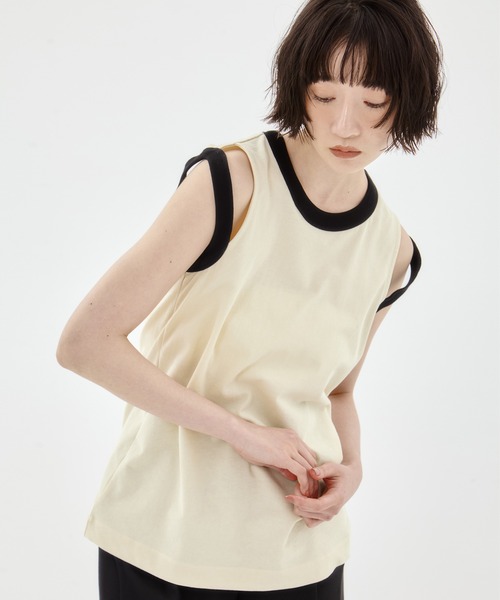 CINOH/チノ】《STUDIOUS別注》RINGER TANK TOP/リンガータンク