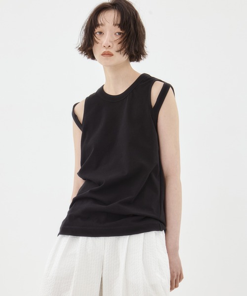 CINOH/チノ】《STUDIOUS別注》RINGER TANK TOP/リンガータンクトップ
