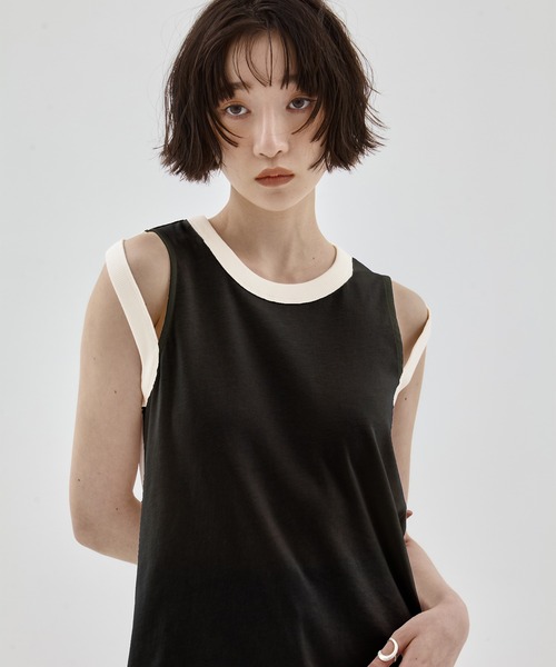リンガータンクトップ CINOH/チノ】《STUDIOUS別注》RINGER TANK TOP/リンガータンク