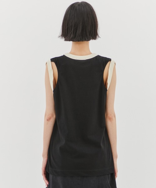 チノ CINOH タンクトップ CINOH tシャツ 「CINOH/チノ」別注 REFINA SLEEVELESS T-SHIRT