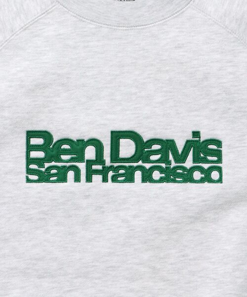 BEN DAVIS(ベンデイビス)の「【BEN DAVIS(ベンデイビス)】CENTER LOGO RAGLAN CREW (70's FIT) / スウェット ラグラン クルーネック 刺繍 裏起毛(スウェット・メンズ・バーガンディー/ブラック/アッシュグレー/ブルーグレー・X-LARGE/LARGE/MEDIUM)」の20枚目の写真