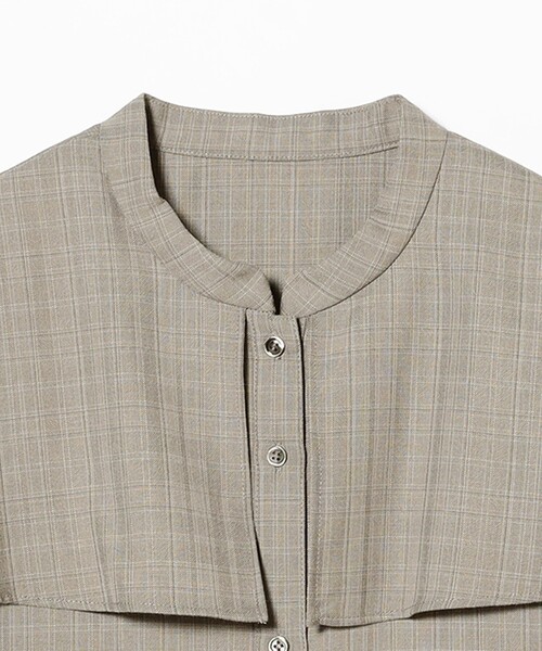 Ray BEAMS（レイビームス）の「RBS / バンドカラーケープ ブラウス（シャツ/ブラウス・レディース・ホワイト/ライトグレー・ONE SIZE）」の13枚目の写真