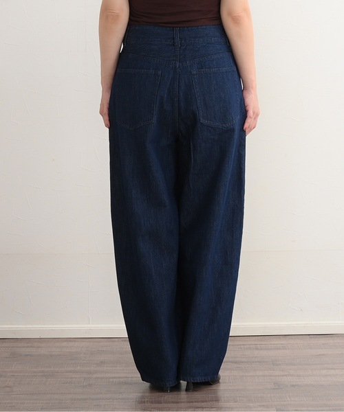 ZOZOMARKET（ゾゾマーケット）の「ZOZOMARKET by Aimeri-フロントフリンジワイドデニム（デニムパンツ・レディース・インディゴブルー・マルチサイズ）」の7枚目の写真