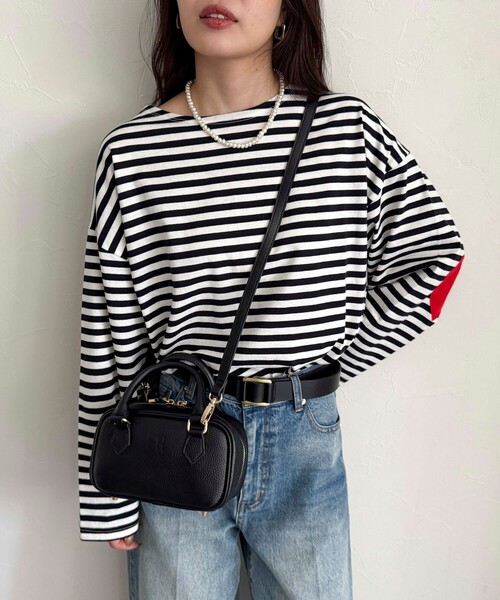 fredy emue（フレディエミュ）の「FRミニレザーボストンバッグ（ショルダーバッグ・レディース・ブラック/キャメル・FREE）」の18枚目の写真