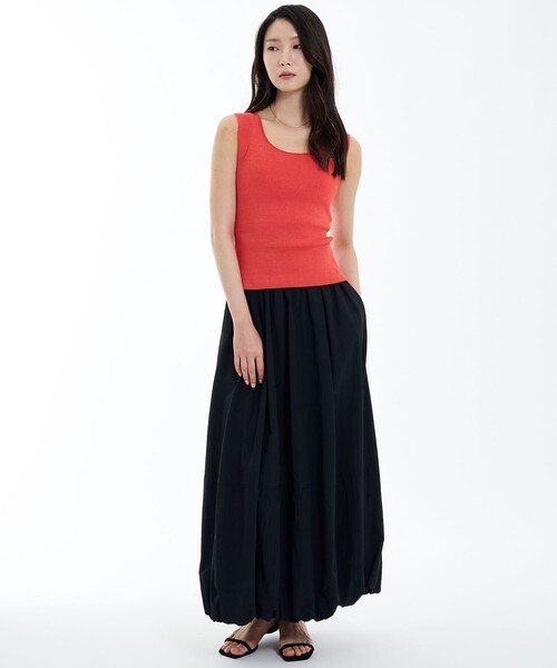 PUBLIC TOKYO(パブリックトウキョウ)の「ハイゲージニットタンク(タンクトップ・レディース・オレンジ/ブラウン/ブルー・FREE)」の4枚目の写真