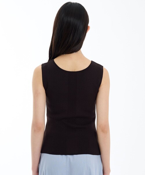 PUBLIC TOKYO(パブリックトウキョウ)の「ハイゲージニットタンク(タンクトップ・レディース・オレンジ/ブラウン/ブルー・FREE)」の8枚目の写真