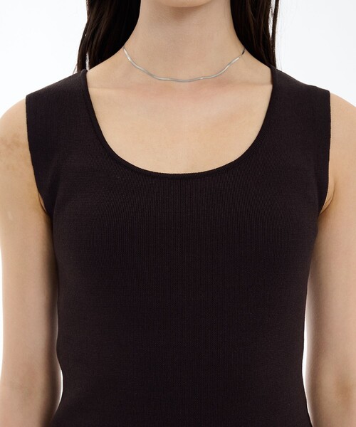 PUBLIC TOKYO(パブリックトウキョウ)の「ハイゲージニットタンク(タンクトップ・レディース・オレンジ/ブラウン/ブルー・FREE)」の9枚目の写真