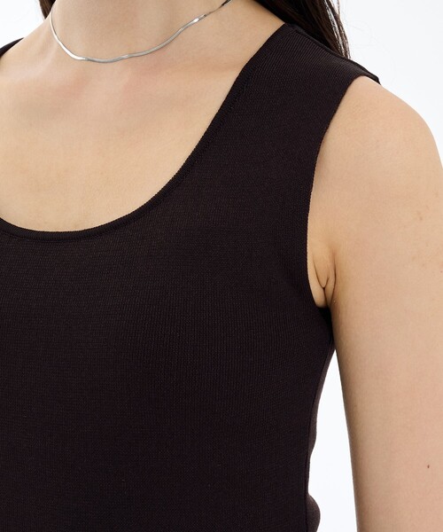 PUBLIC TOKYO(パブリックトウキョウ)の「ハイゲージニットタンク(タンクトップ・レディース・オレンジ/ブラウン/ブルー・FREE)」の12枚目の写真