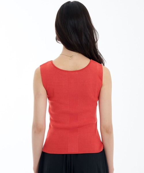 PUBLIC TOKYO(パブリックトウキョウ)の「ハイゲージニットタンク(タンクトップ・レディース・オレンジ/ブラウン/ブルー・FREE)」の17枚目の写真