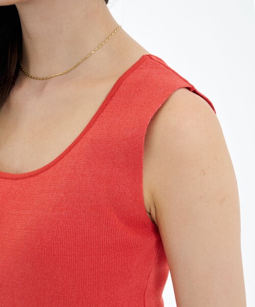 PUBLIC TOKYO(パブリックトウキョウ)の「ハイゲージニットタンク(タンクトップ・レディース・オレンジ/ブラウン/ブルー・FREE)」の20枚目の写真