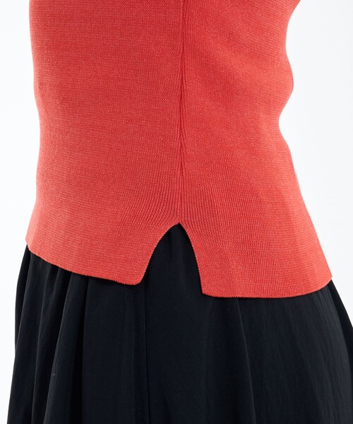 PUBLIC TOKYO(パブリックトウキョウ)の「ハイゲージニットタンク(タンクトップ・レディース・オレンジ/ブラウン/ブルー・FREE)」の21枚目の写真