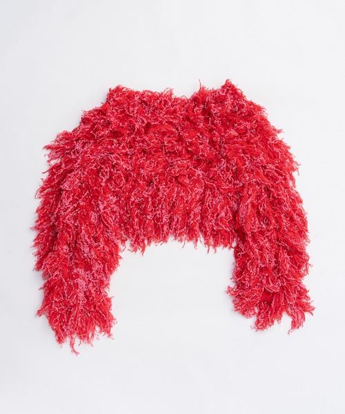 PRANK PROJECT(プランクプロジェクト)の「フラッフィーニットカーディガン / Fluffy Knit Cardigan(カーディガン/ボレロ・レディース・ホワイト/レッド/ブラック・FREE)」の15枚目の写真