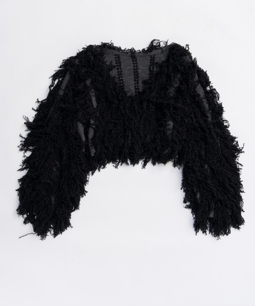 PRANK PROJECT(プランクプロジェクト)の「フラッフィーニットカーディガン / Fluffy Knit Cardigan(カーディガン/ボレロ・レディース・ホワイト/レッド/ブラック・FREE)」の13枚目の写真