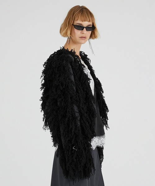 PRANK PROJECT(プランクプロジェクト)の「フラッフィーニットカーディガン / Fluffy Knit Cardigan(カーディガン/ボレロ・レディース・ホワイト/レッド/ブラック・FREE)」の20枚目の写真
