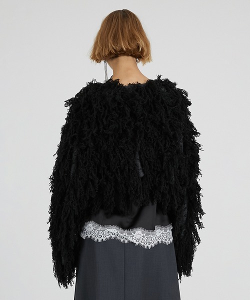 PRANK PROJECT(プランクプロジェクト)の「フラッフィーニットカーディガン / Fluffy Knit Cardigan(カーディガン/ボレロ・レディース・ホワイト/レッド/ブラック・FREE)」の21枚目の写真