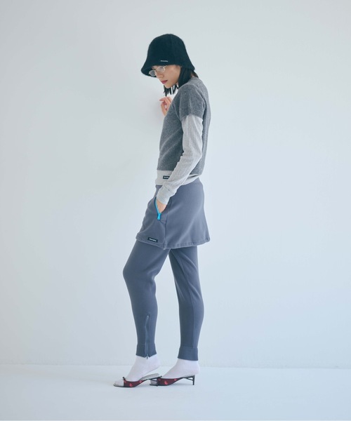 SEA(シー)の「Seavalley リサイクル フリース ミニスカート(スカート・レディース・チャコールグレー/グリーン・ONE SIZE)」の10枚目の写真