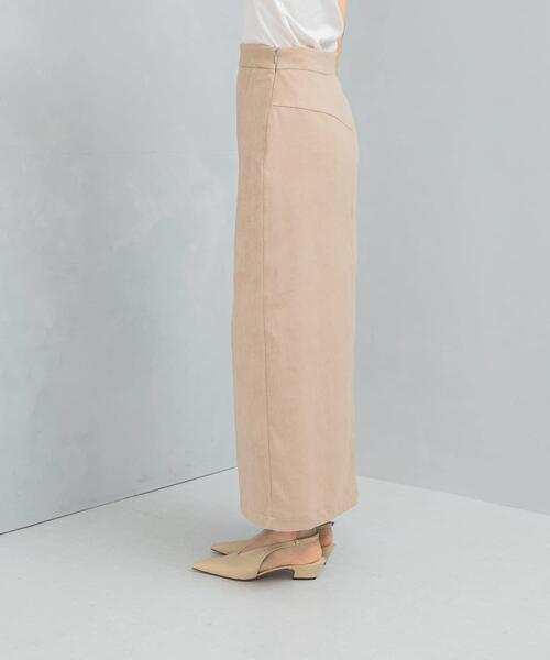 URBAN RESEARCH ROSSO WOMEN（アーバンリサーチ　ロッソ）の「ピーチタッチストレートスカート（スカート・レディース・ライトベージュ/オフホワイト・36/38）」の8枚目の写真