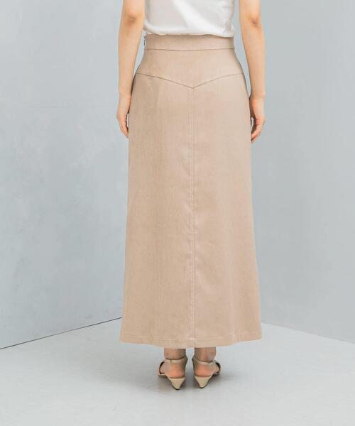 URBAN RESEARCH ROSSO WOMEN（アーバンリサーチ　ロッソ）の「ピーチタッチストレートスカート（スカート・レディース・ライトベージュ/オフホワイト・36/38）」の9枚目の写真