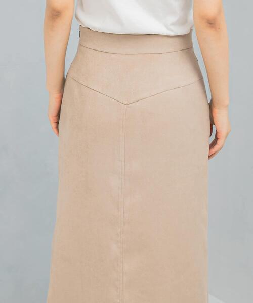 URBAN RESEARCH ROSSO WOMEN（アーバンリサーチ　ロッソ）の「ピーチタッチストレートスカート（スカート・レディース・ライトベージュ/オフホワイト・36/38）」の11枚目の写真
