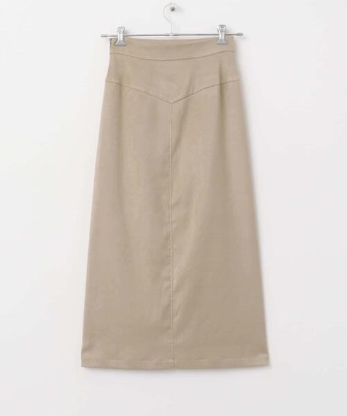 URBAN RESEARCH ROSSO WOMEN（アーバンリサーチ　ロッソ）の「ピーチタッチストレートスカート（スカート・レディース・ライトベージュ/オフホワイト・36/38）」の15枚目の写真