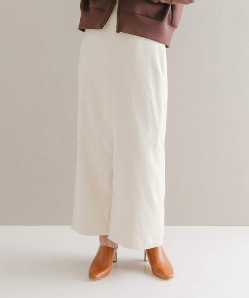 URBAN RESEARCH ROSSO WOMEN（アーバンリサーチ　ロッソ）の「ピーチタッチストレートスカート（スカート・レディース・ライトベージュ/オフホワイト・36/38）」の22枚目の写真