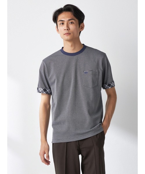 McGREGOR(マックレガー)の「【接触冷感】鹿の子Tシャツ(Tシャツ/カットソー・メンズ・ネイビー/ブルー/アイボリー・M/L)」の2枚目の写真