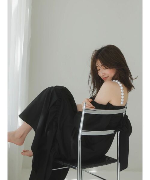 吉田朱里】パール2wayボリュームワンピース（ワンピース