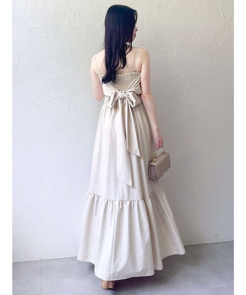 吉田朱里】パール2wayボリュームワンピース（ワンピース）｜dazzlin