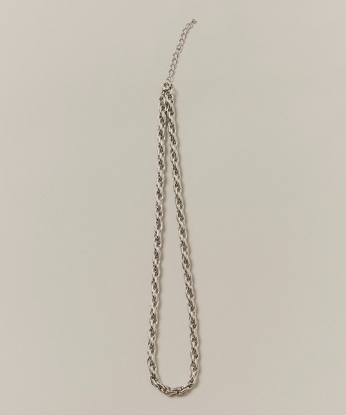 Su1.（スイ）の「【Su1.】【金属アレルギー対応】【ステンレス】ツイストチェーンネックレス（ネックレス・レディース・シルバー/ゴールド・FREE）」の2枚目の写真
