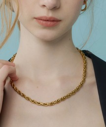 【Su1.】【金属アレルギー対応】【ステンレス】ツイストチェーンネックレス