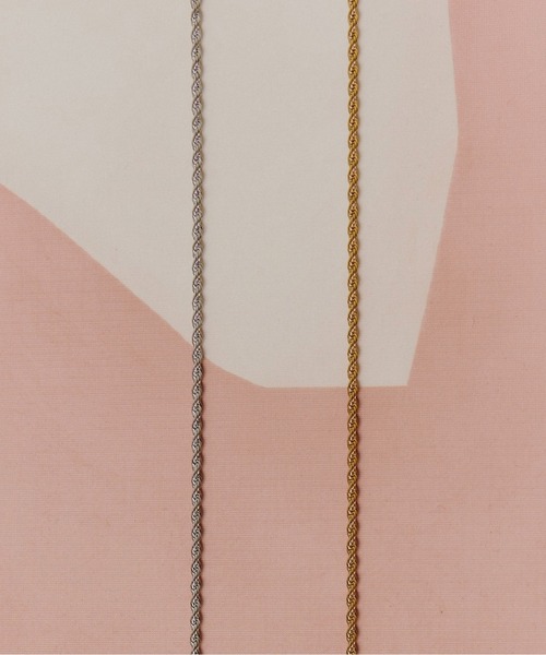 Su1.（スイ）の「【Su1.】【金属アレルギー対応】【ステンレス】ツイストチェーンネックレス（ネックレス・レディース・シルバー/ゴールド・FREE）」の9枚目の写真