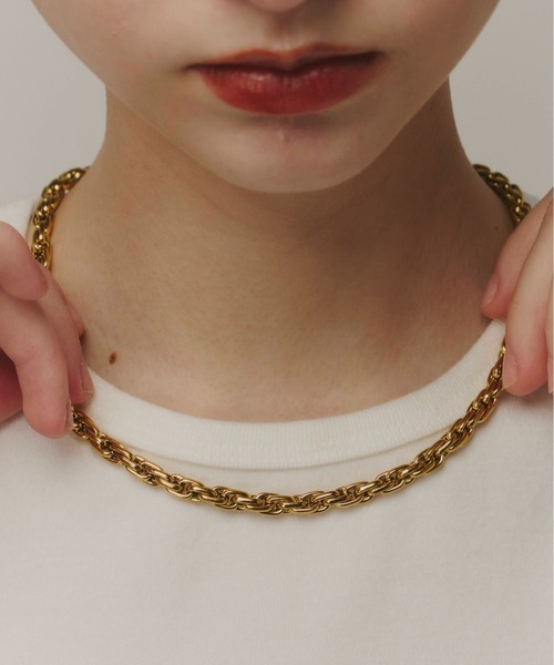 Su1.（スイ）の「【Su1.】【金属アレルギー対応】【ステンレス】ツイストチェーンネックレス（ネックレス・レディース・シルバー/ゴールド・FREE）」の15枚目の写真